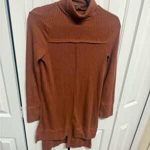 Elegant Brown Turtleneck Sweater